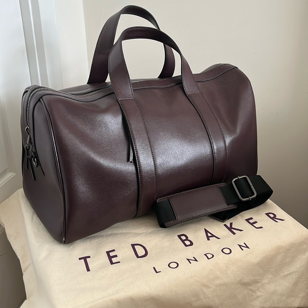 Ted Baker Men’s Leather Bag - Saffiano Leather Holdall Bag